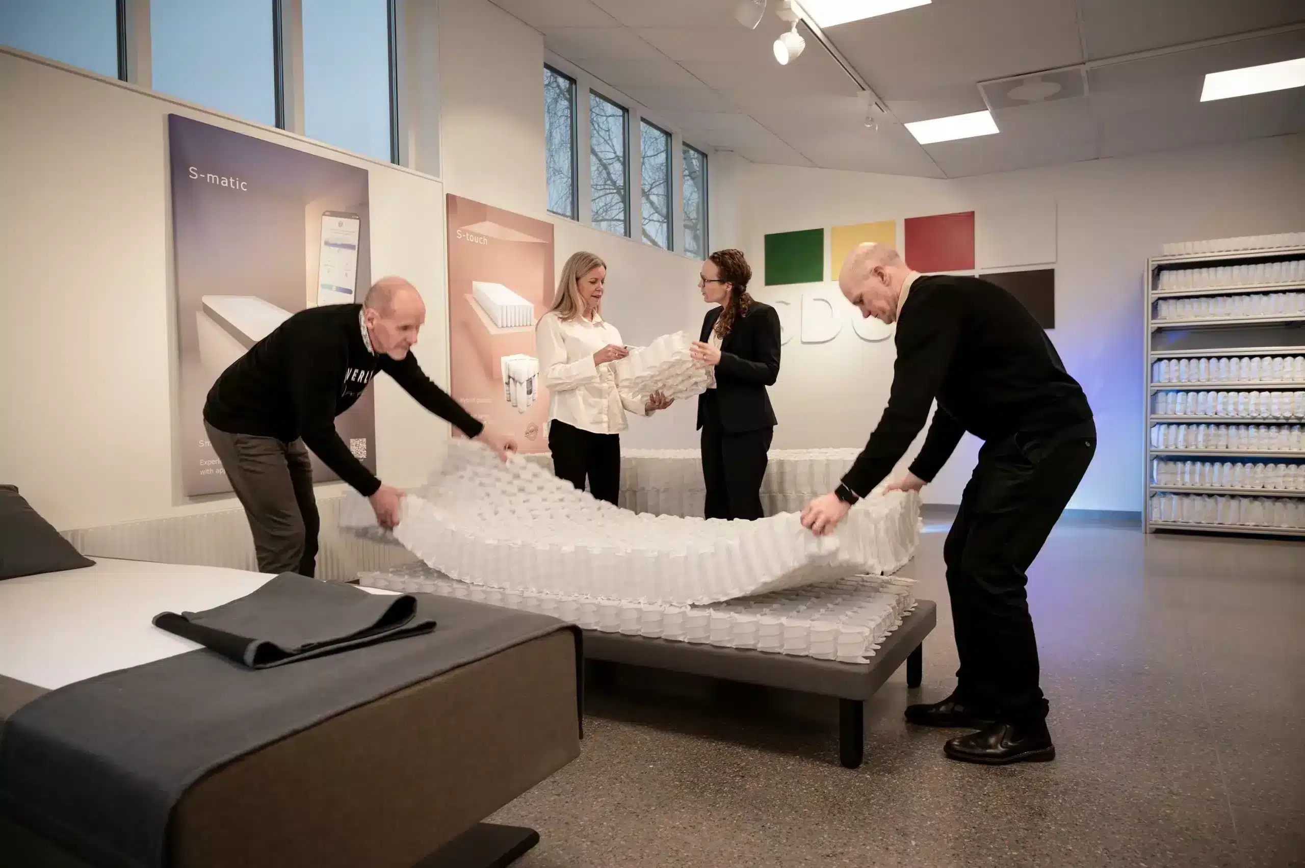 unique environment to test and evaluate different spring products and mattress composition